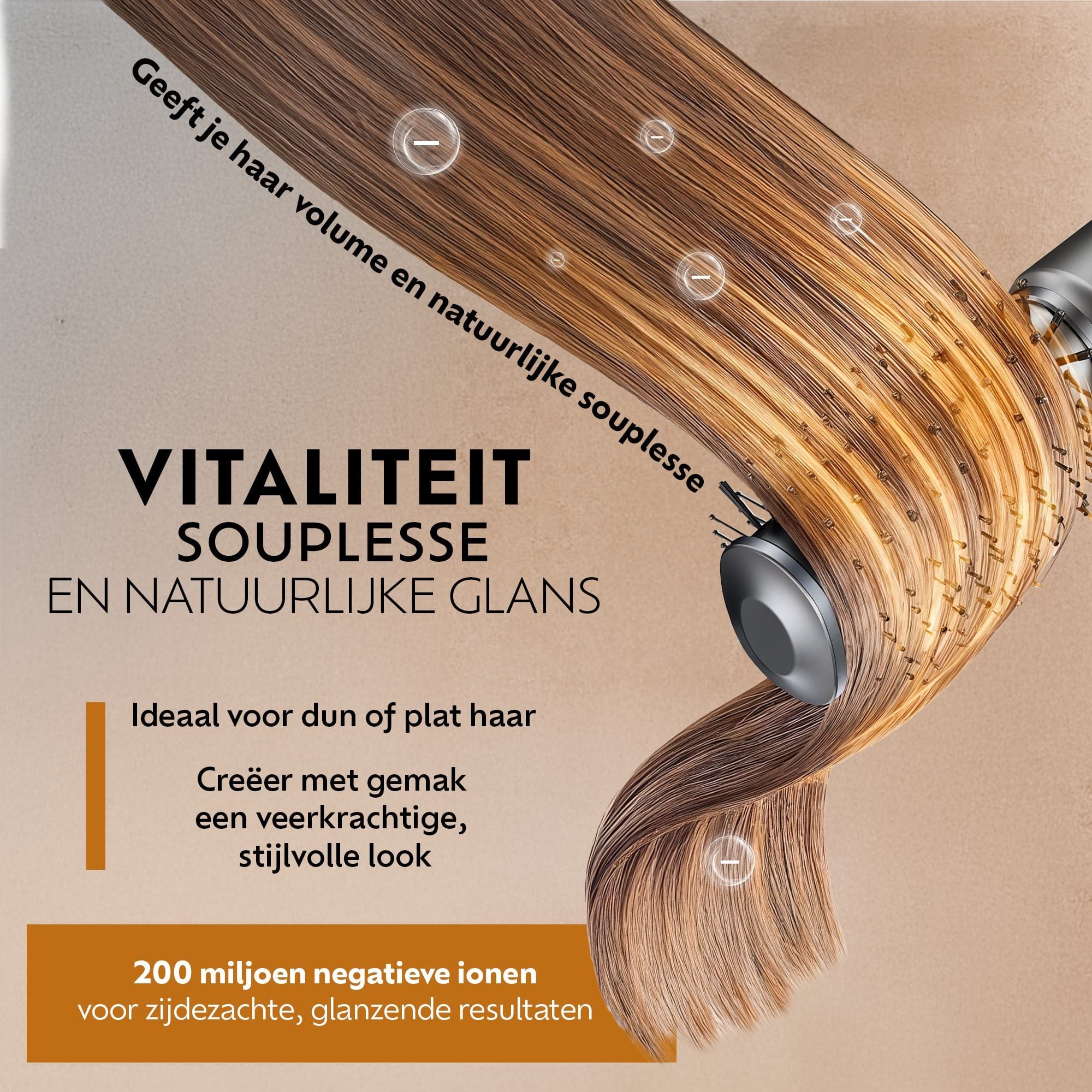 Beste Multistyler 5 in 1 Haarstyler (Fashionchick) voor volume, natuurlijke souplesse en pluisvrije glans van dun of plat haar