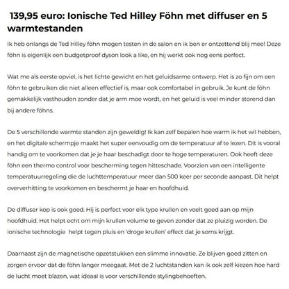 Ted Hilley Ionische Fohn - Beste Fohn 2025 (Krullenclub)