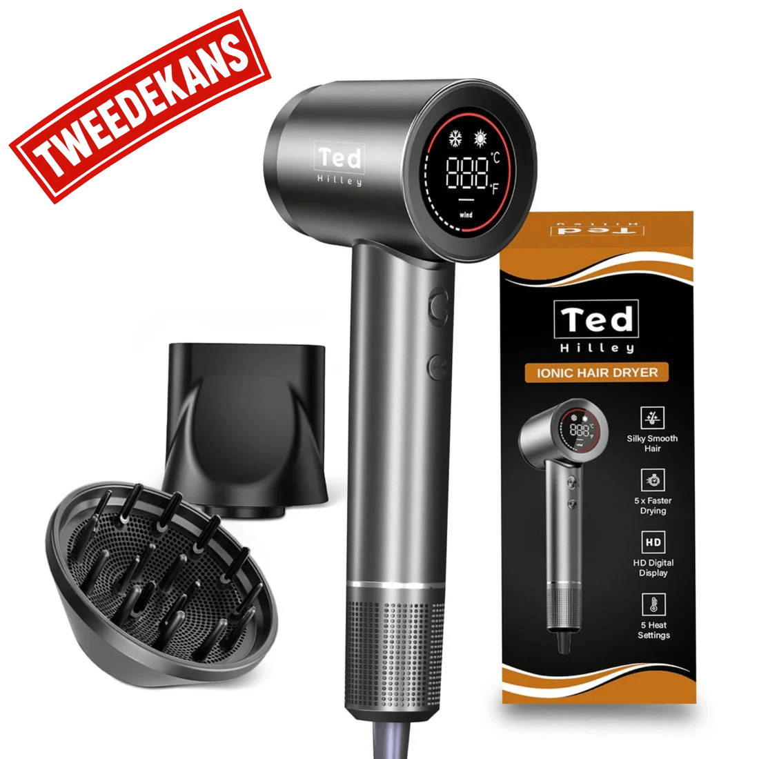 TWEEDEKANS: Ionische Föhn met Diffuser | KORTING