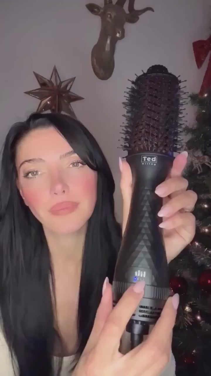 DuoStyle Fohnborstel Titanium 2 in 1 - Drogen en Stylen Tegelijk - Airstyler Warmteborstel